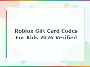Roblox Gift Card Codes for Kids 2026 – Verified Robux Gift Codes Free List