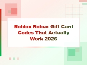 Roblox Robux Gift Card Codes That Actually Work 2026 - Free Codes List
