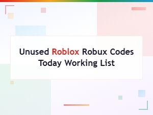 Unused Roblox Robux Codes That Are Working Today